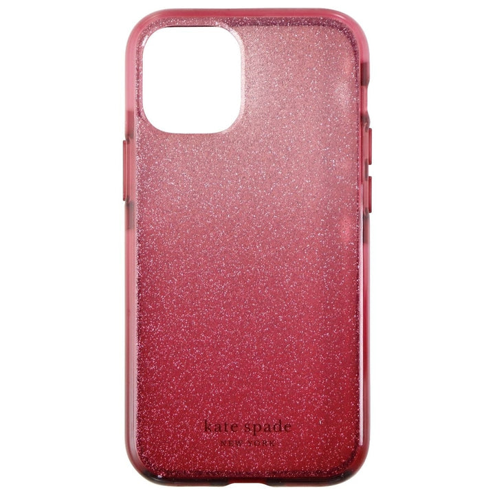 Kate Spade Defensive Hardshell Case for iPhone 12 mini - Glitter Ombre Magenta Image 2