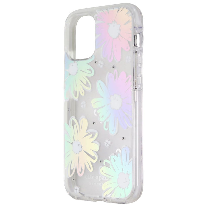 Kate Spade Defensive Hardshell Case for iPhone 12 mini - Daisy Iridescent Foil Image 1