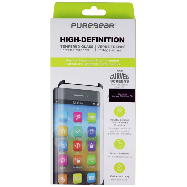 PureGear HD Tempered Glass Screen Protector for Samsung Galaxy S20 Ultra 5G Image 1