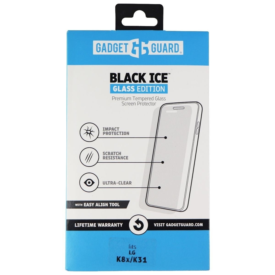 Gadget Guard Black Ice Tempered Glass for LG K8x / K31 Smartphones - Clear Image 1