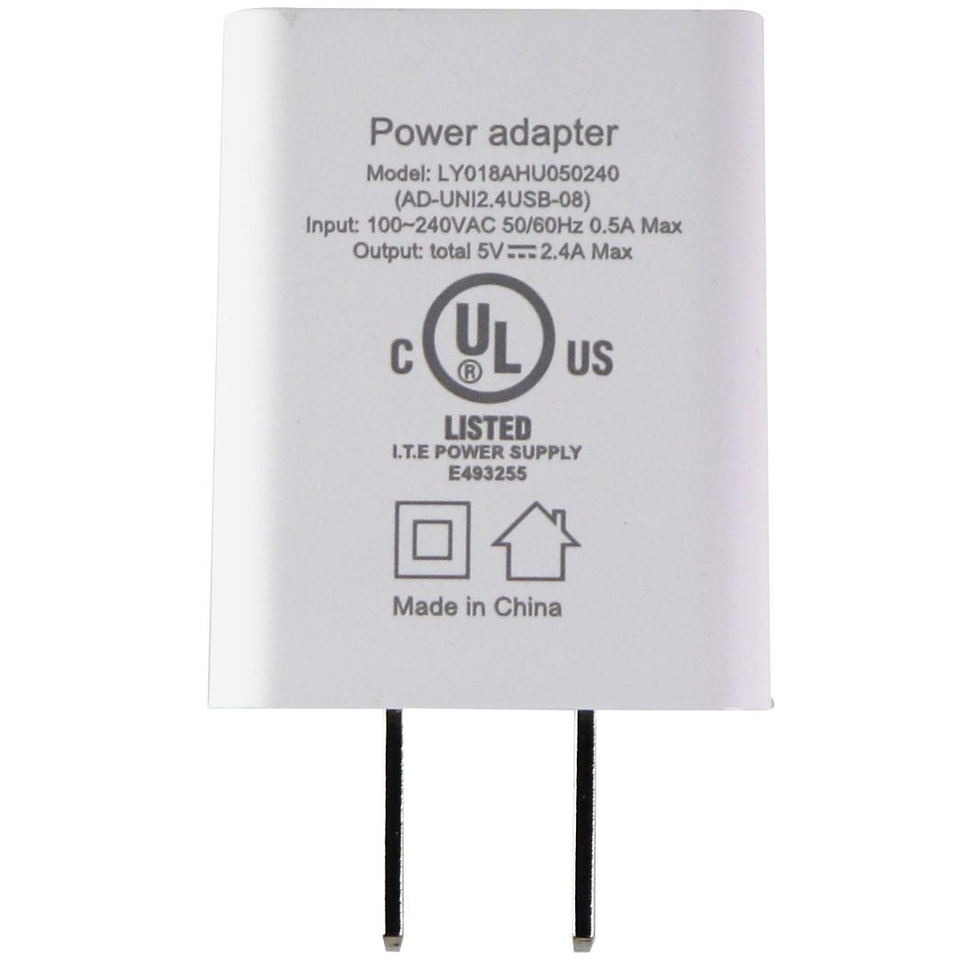 Aduro (5V/2.4-Amp) USB Wall Charger Adapter White LY018AHU050240 / SK-AA050240U Image 1