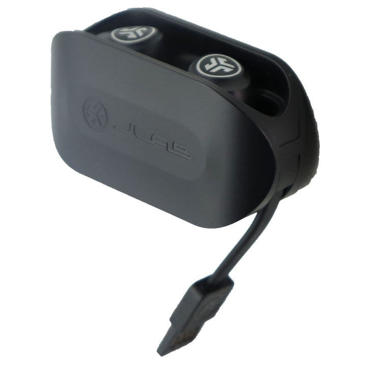 JLab Go Air True Wireless Bluetooth Earbuds + Charging Case - Black Image 1