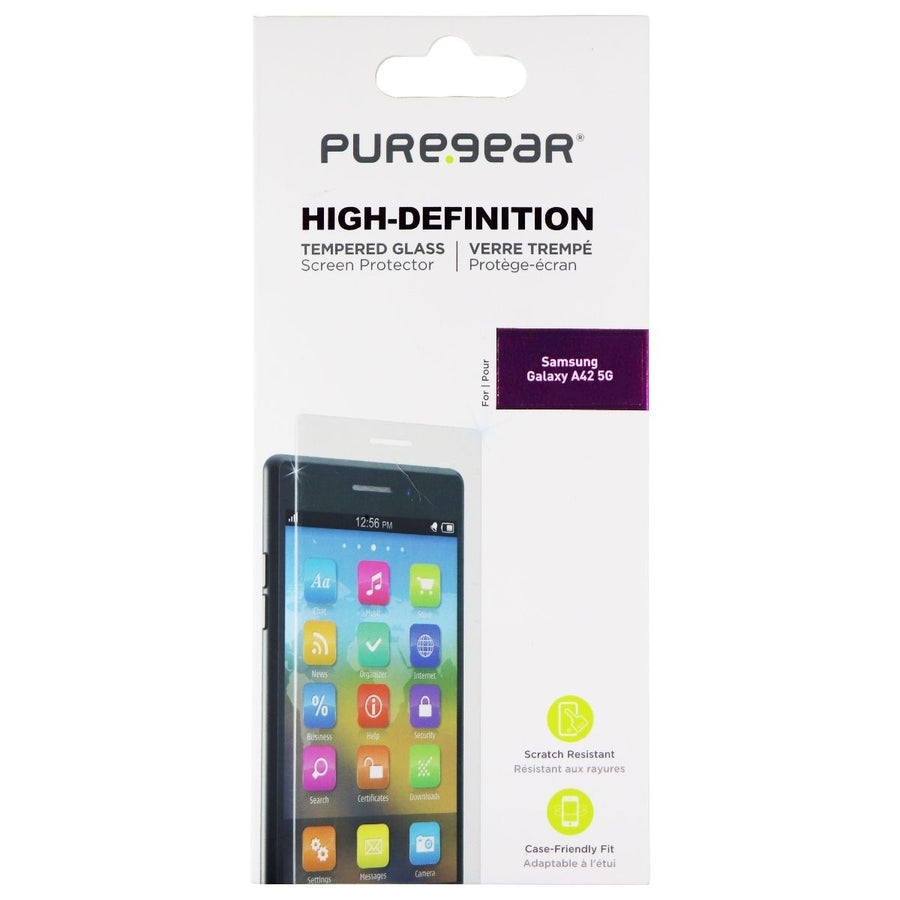 PureGear HD Tempered Glass Screen Protector for Samsung Galaxy A42 5G - Clear Image 1