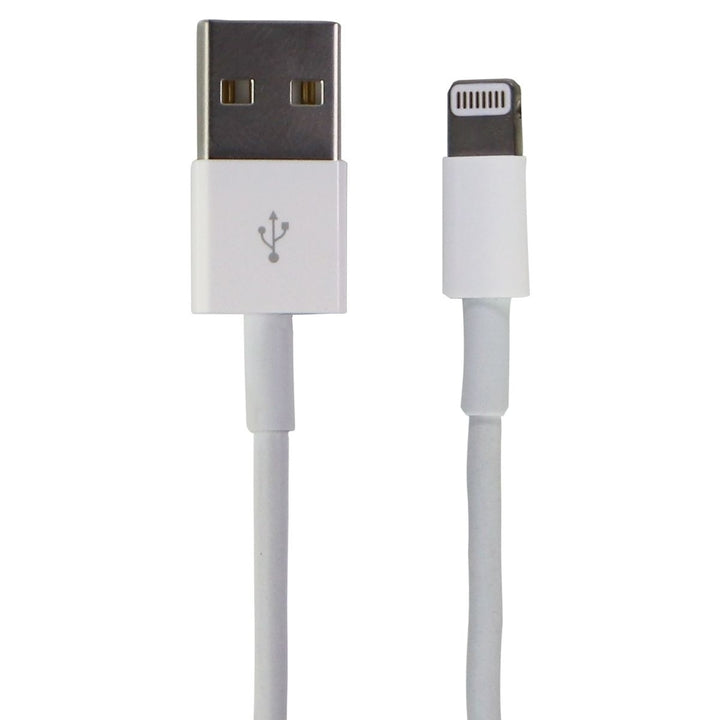 Apple (3.3-ft/1m) Lightning 8-Pin to USB Cable - White (MQUE2AM/A) Image 1