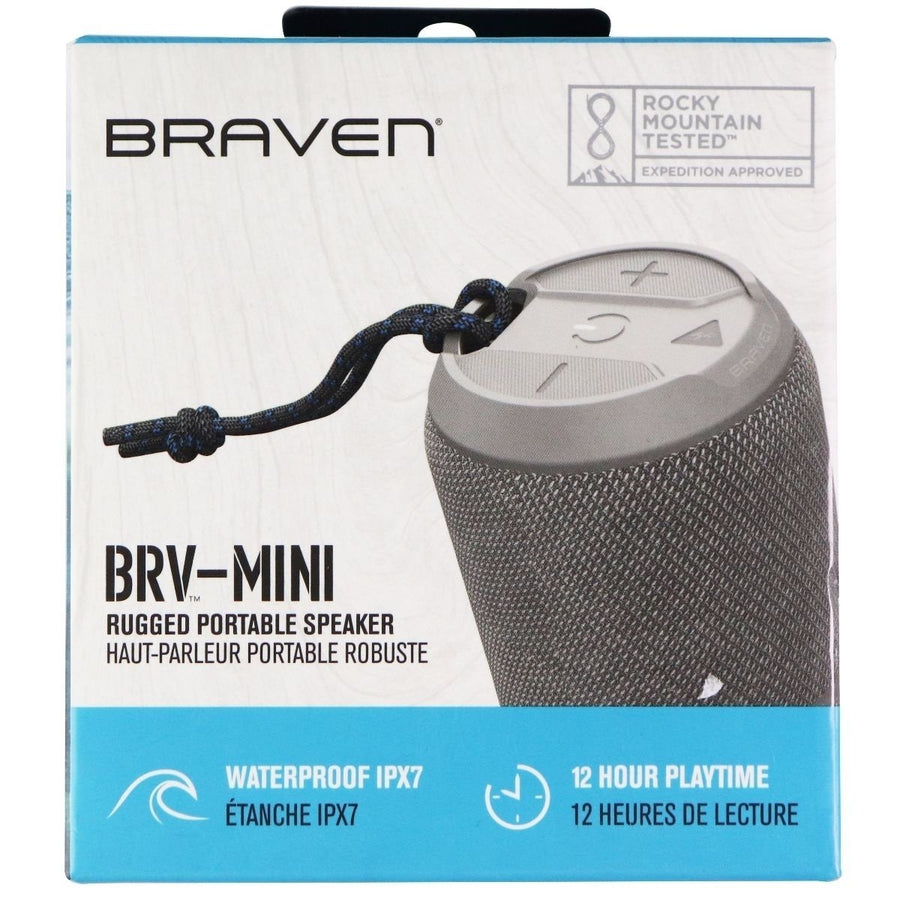 Braven BRV-Mini Waterproof Bluetooth Speaker - Gray (604203556) Image 1