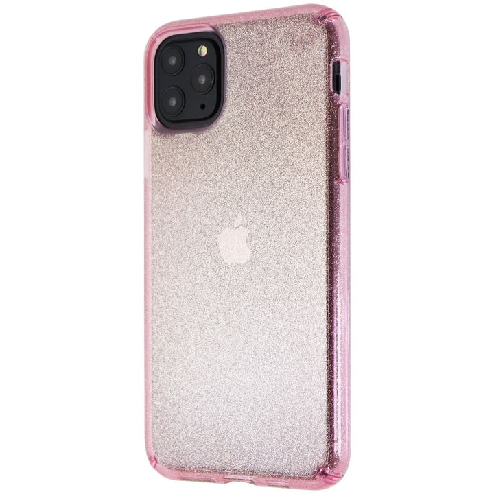 Speck Presidio Clear + Glitter Case for iPhone 11 Pro Max - Bella Pink/Glitter Image 1