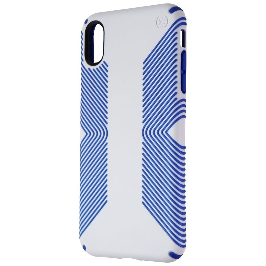 Speck Presidio Grip Phone Case for iPhone Xs Max - Microchip Grey/Ballpoint Blue Image 1