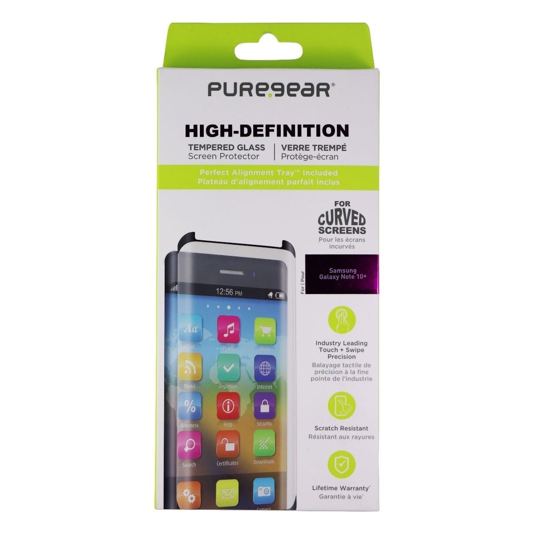 PureGear HD Curved Screen Protector for Samsung Galaxy Note10+ (Plus) - Clear Image 1