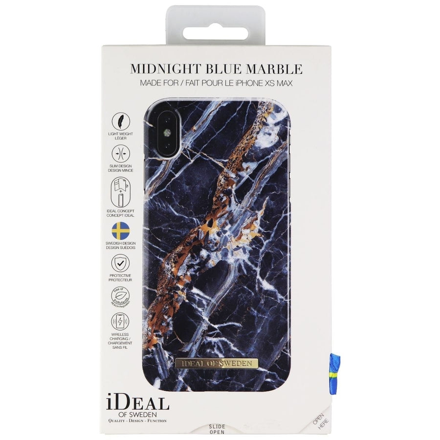 iDeal of Sweden Hard Case for Apple iPhone Xs Max - Midnight Blue Marble Image 1