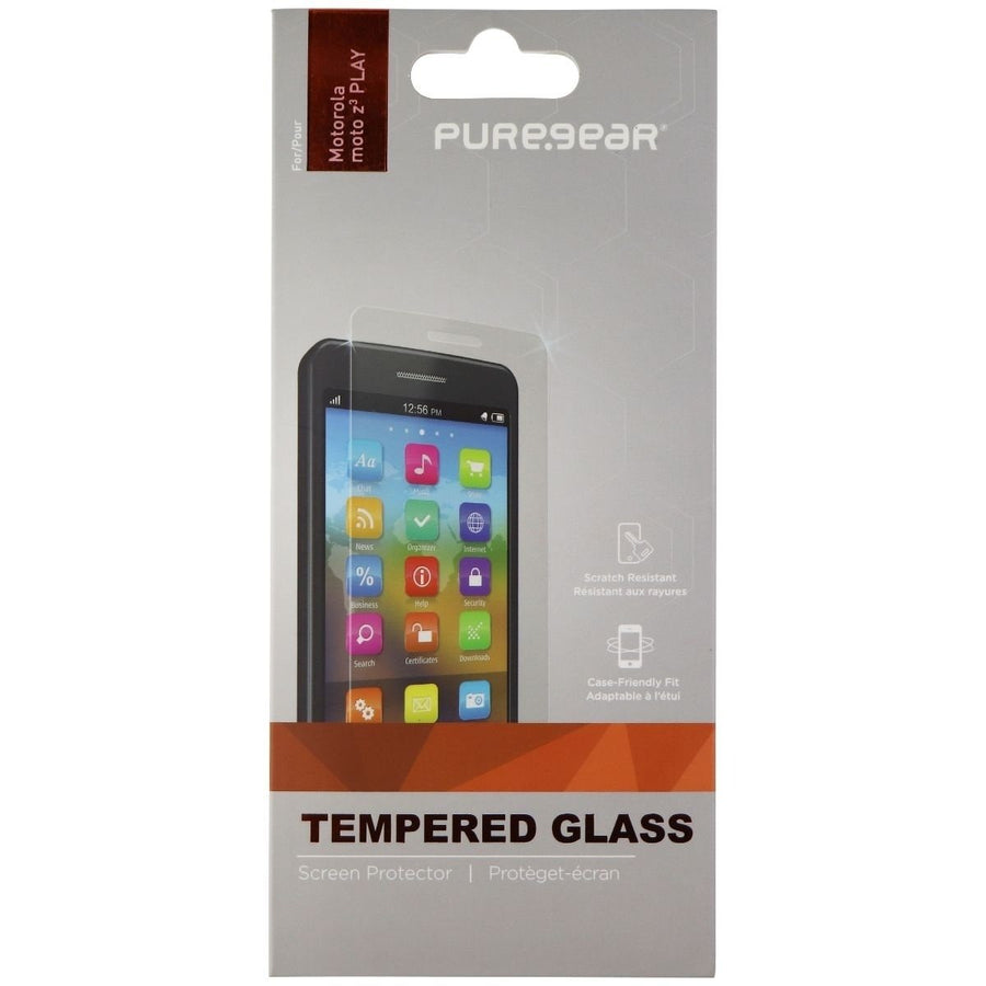 PureGear Tempered Glass Screen Protector for Motorola Moto Z3 Play - Clear Image 1