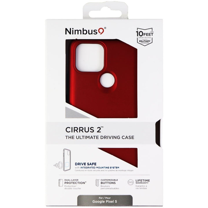 Nimbus9 Cirrus 2 Series Hard Case for Google Pixel 5 Smartphones - Red/Black Image 4