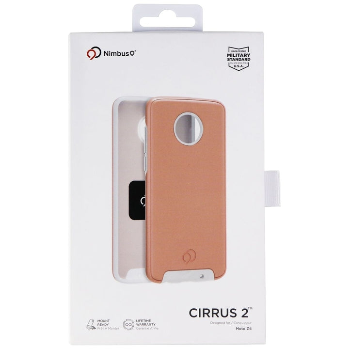 Nimbus9 Cirrus 2 Series Hard Case for Motorola Moto Z4 - Rose Clear Image 4