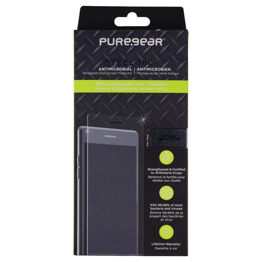 PureGear Steel 360 Series Tempered Glass for Samsung Galaxy S21 5G - Clear Image 1