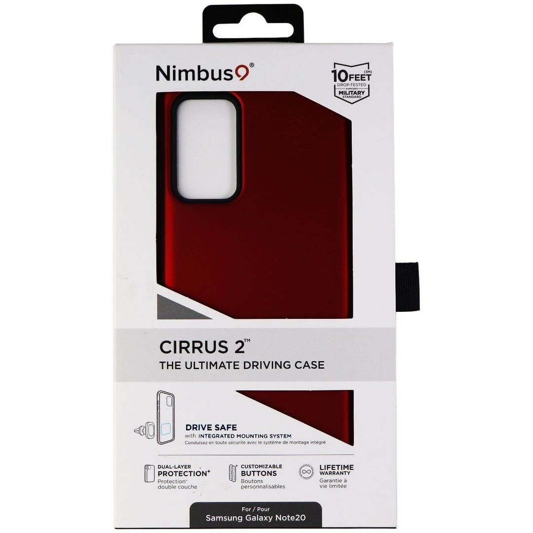 Nimbus9 Cirrus 2 Series Hard Case for Samsung Galaxy Note20 - Red / Black Image 4