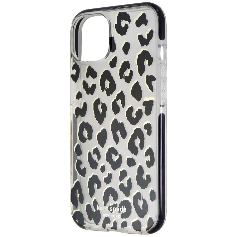 Kate Spade Defensive Hardshell Case for Apple iPhone 13 - City Leopard Black Image 1