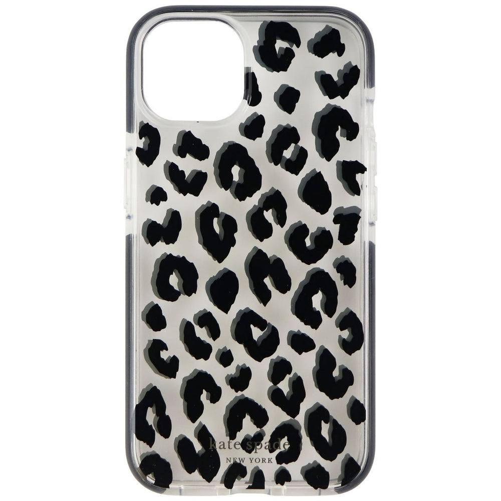 Kate Spade Defensive Hardshell Case for Apple iPhone 13 - City Leopard Black Image 2