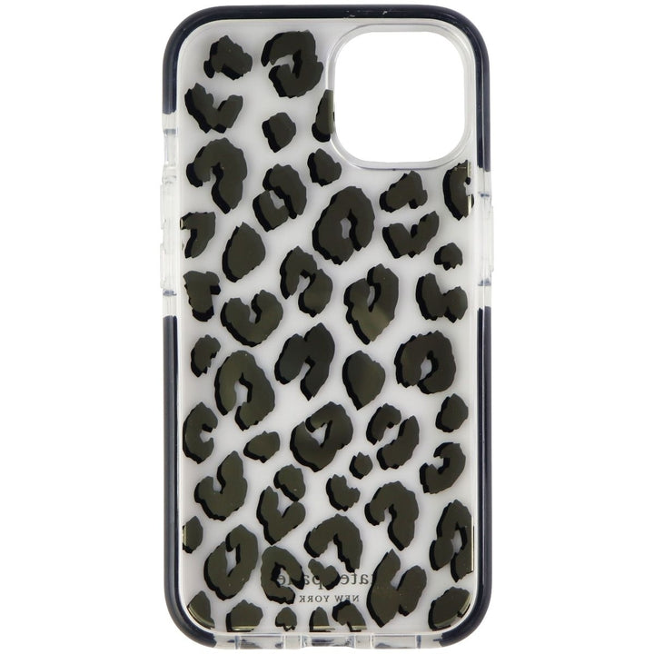 Kate Spade Defensive Hardshell Case for Apple iPhone 13 - City Leopard Black Image 3