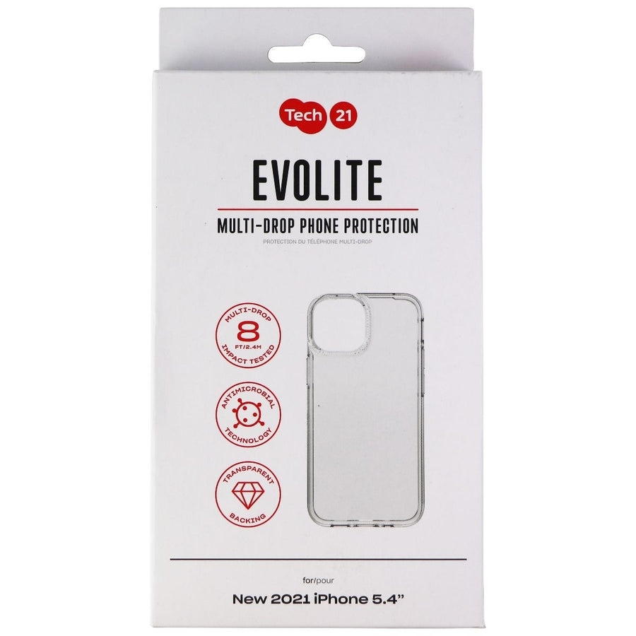 Tech21 Evo Lite Series Flexible Case for Apple iPhone 13 mini - Clear Image 1