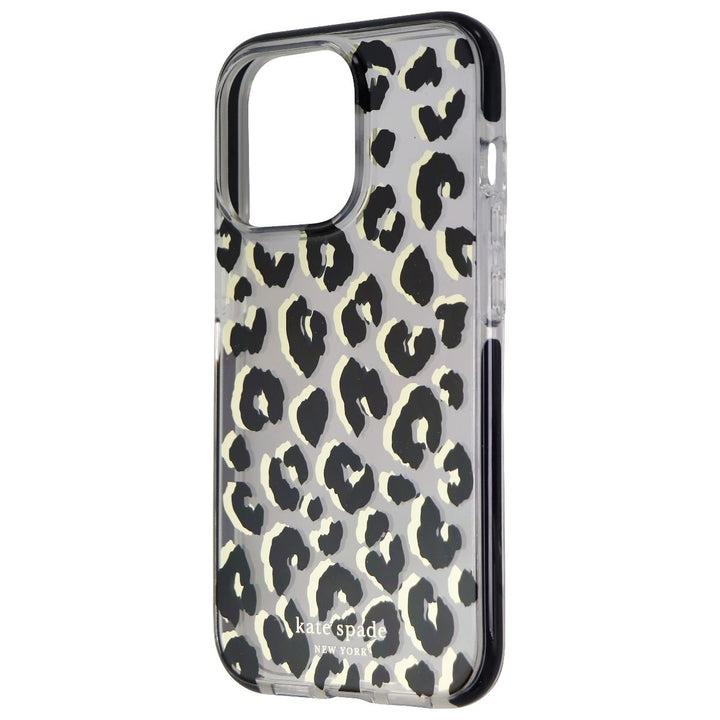 Kate Spade Defensive Hardshell Case for iPhone 13 Pro - City Leopard Black/Clear Image 1