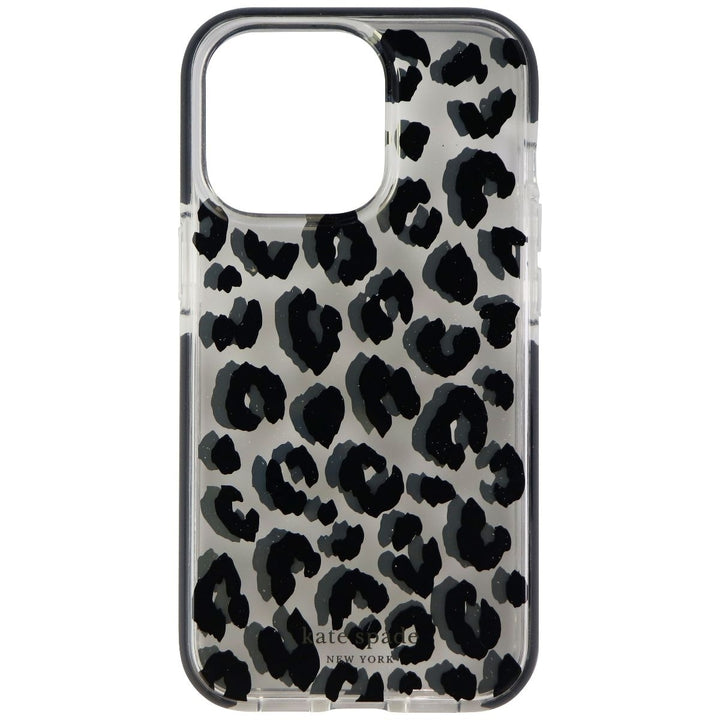 Kate Spade Defensive Hardshell Case for iPhone 13 Pro - City Leopard Black/Clear Image 2