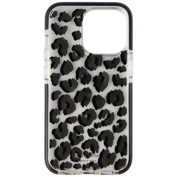 Kate Spade Defensive Hardshell Case for iPhone 13 Pro - City Leopard Black/Clear Image 3