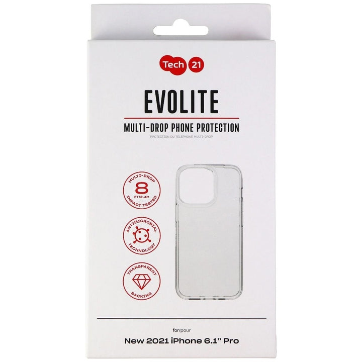 Tech21 Evo Lite Series Flexible Case for Apple iPhone 13 Pro - Clear Image 2