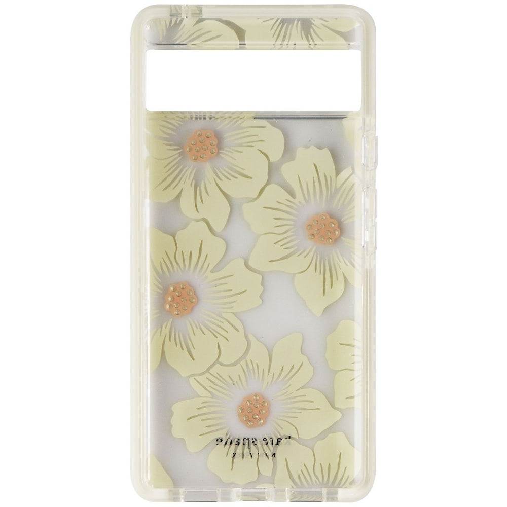 Kate Spade Defensive Hardshell Case for Pixel 6 - Hollyhock Floral Clear Image 2