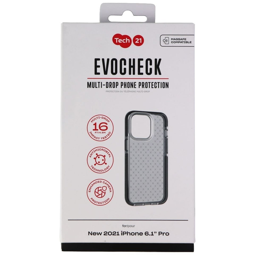 Tech21 Evo Check Series Flexible Gel Case for Apple iPhone 13 Pro - Black Image 4