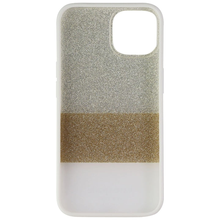 kate spade Protective Hardshell Case for iPhone 13 - Glitter Block White Image 3