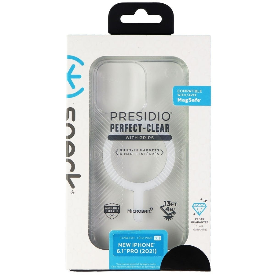Speck Presidio Perfect Clear Grip Case for MagSafe for iPhone 13 Pro - Clear Image 1