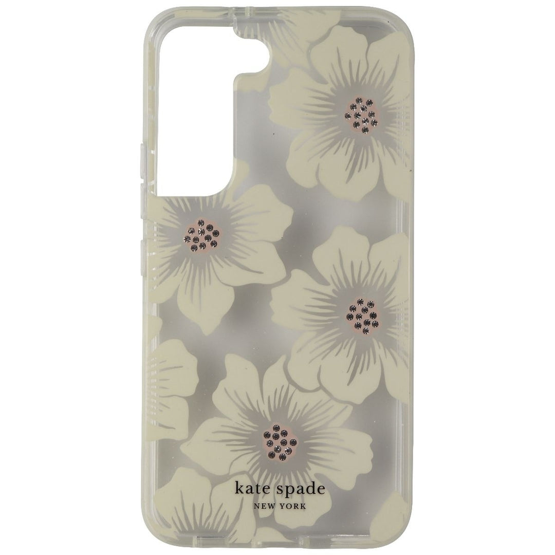 Kate Spade Defensive Hardshell Case for Galaxy S22 - Hollyhock Floral Image 2