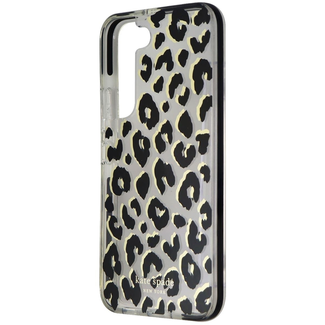 Kate Spade Defensive Hardshell Case for Samsung Galaxy S22 - City Leopard/Clear Image 1