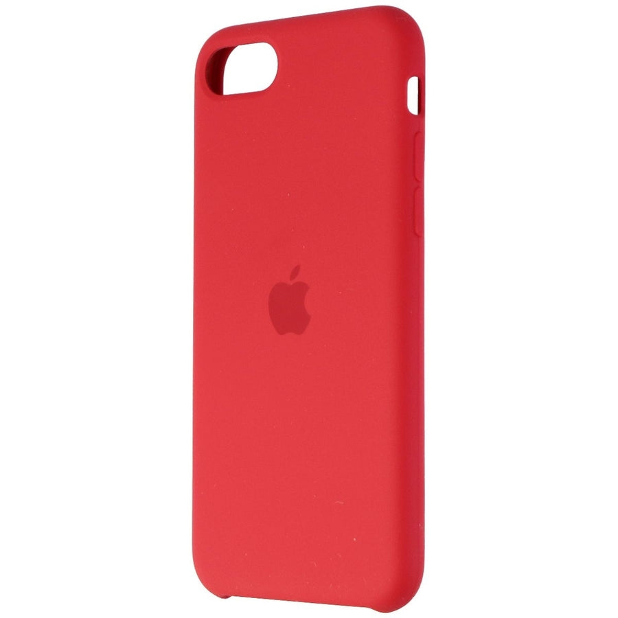 Apple Silicone Case for Apple iPhone SE (2nd and 3rd Gen) - Red Image 1