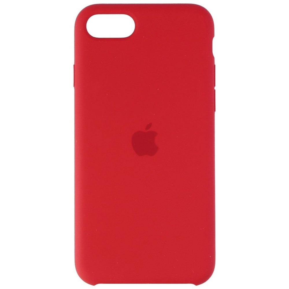 Apple Silicone Case for Apple iPhone SE (2nd and 3rd Gen) - Red Image 2