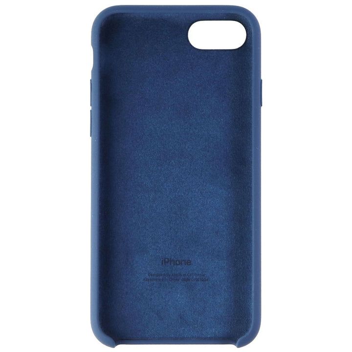 Apple Silicone Case for Apple iPhone SE (2nd and 3rd Gen) - Abyss Blue Image 3