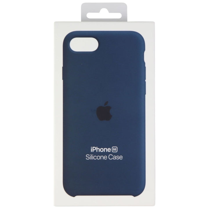 Apple Silicone Case for Apple iPhone SE (2nd and 3rd Gen) - Abyss Blue Image 4