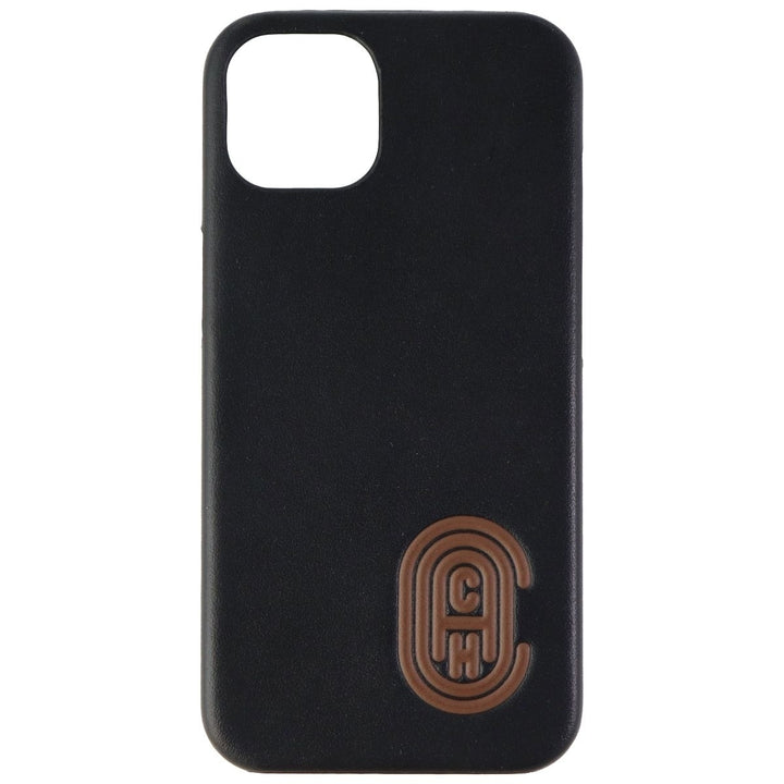 Coach Leather Slim Wrap Case for Apple iPhone 13 / 14 - Black Image 2