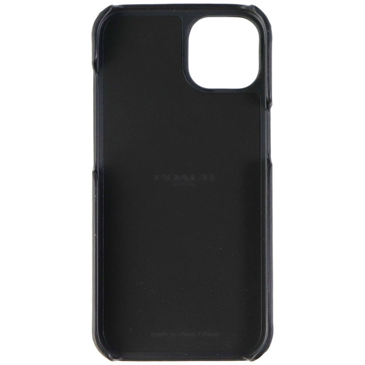 Coach Leather Slim Wrap Case for Apple iPhone 13 / 14 - Black Image 3