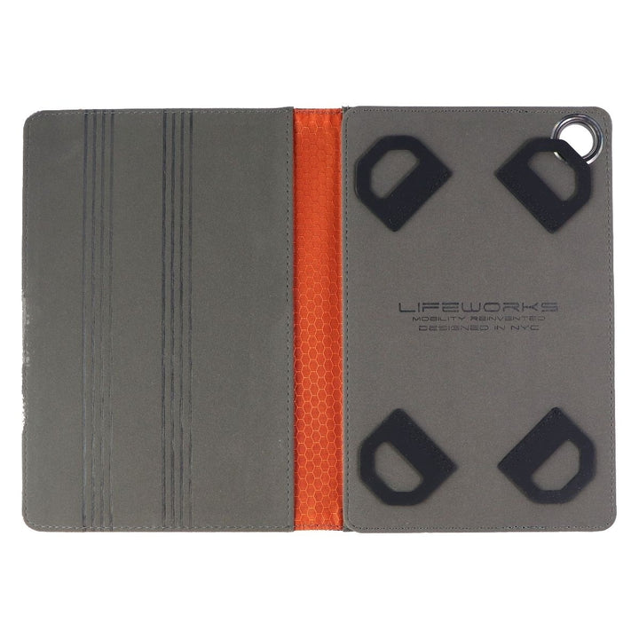 Lifeworks Universal Voyager Series Case for 7-8-inch Tablets - Black / Orange Image 3