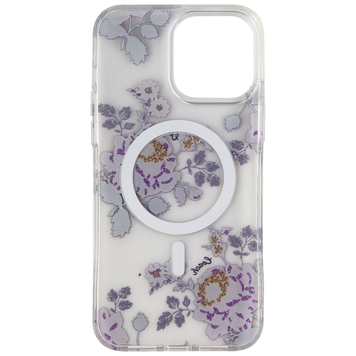 Coach Case for MagSafe for iPhone 13 Pro Max - Moody Floral Purple/Clear Image 3