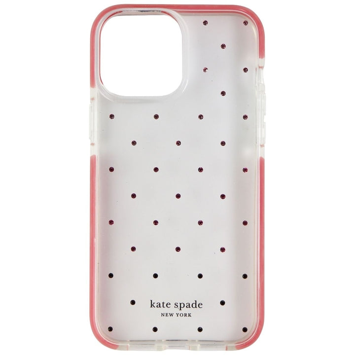 Kate Spade Hardshell Case for iPhone 13 Pro Max - Pin Dot Ombre Pink/Clear Image 2