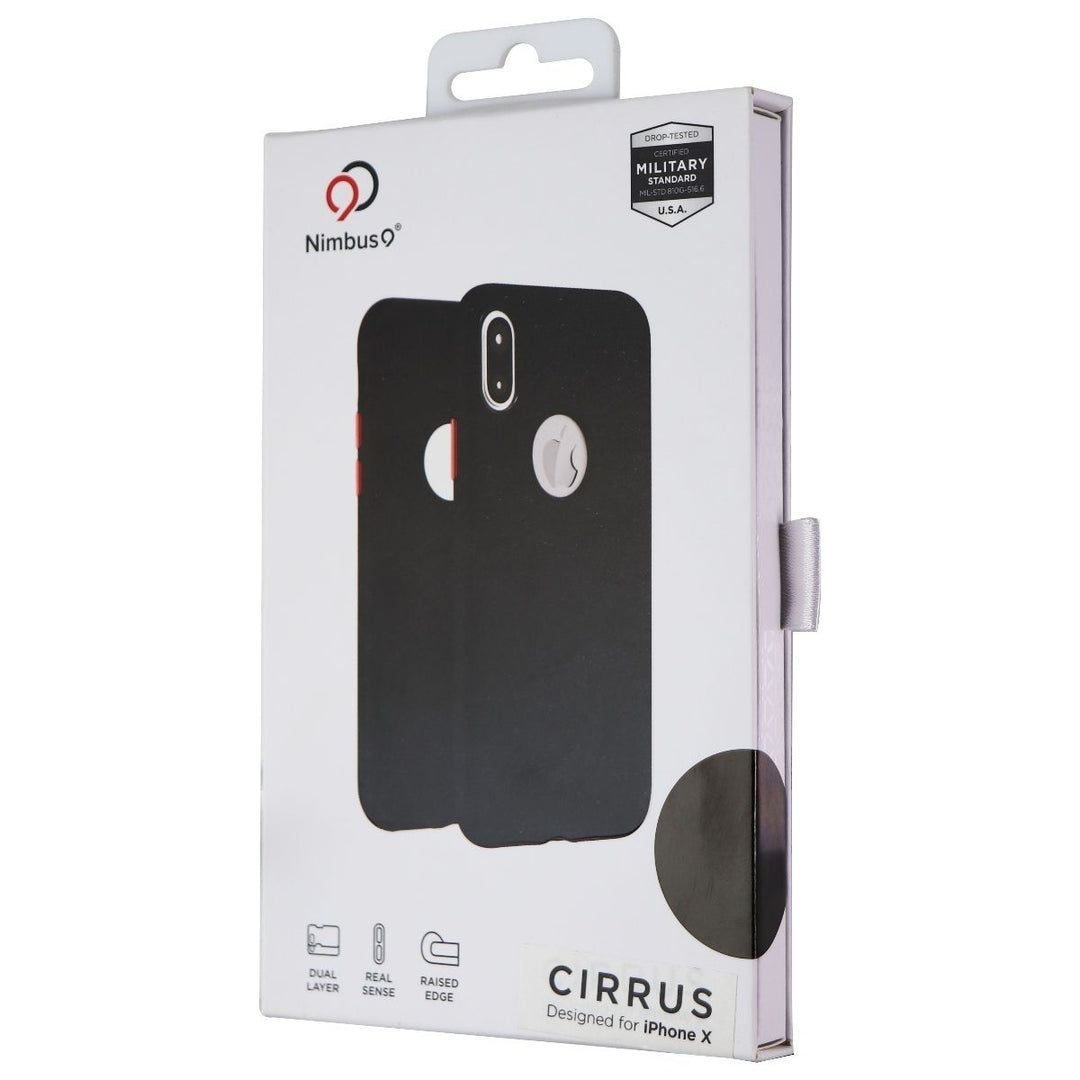 Nimbus9 Cirrus Series Dual Layer Case for iPhone Xs and iPhone X - Black Image 1