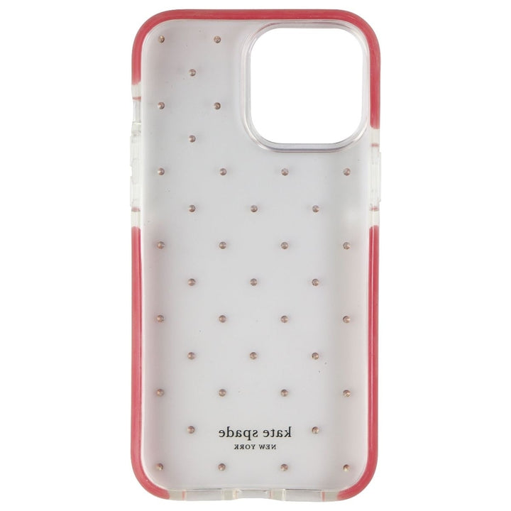 Kate Spade Hardshell Case for iPhone 13 Pro Max - Pin Dot Ombre Pink/Clear Image 3