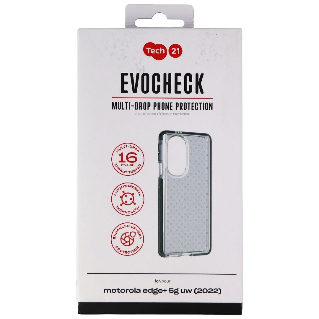 Tech21 Evo Check Gel Case for Motorola (Edge+) 5G UW (2022) - Black Image 4