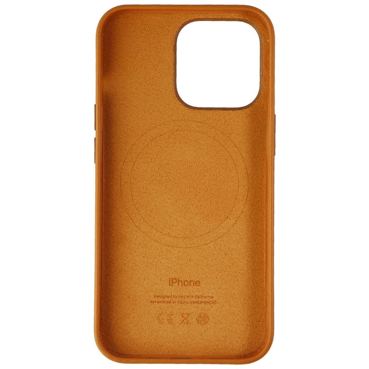 Apple Official Leather For Magsafe Case for Apple iPhone 13 Pro - Golden Brown Image 3