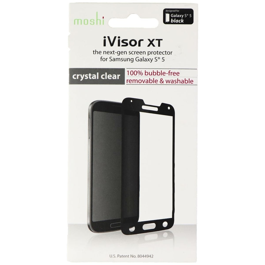 Moshi iVisor XT Screen Protector for Samsung Galaxy S5 - Clear/Black Image 1