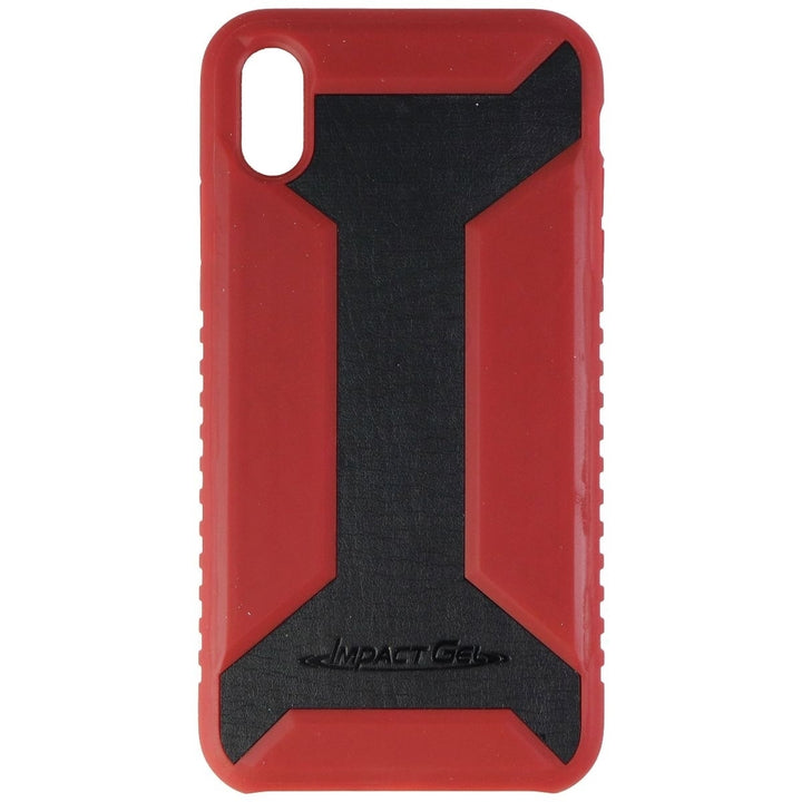 Impact Gel Warrior Series Case for Apple iPhone XS Max - Red and Black Image 2