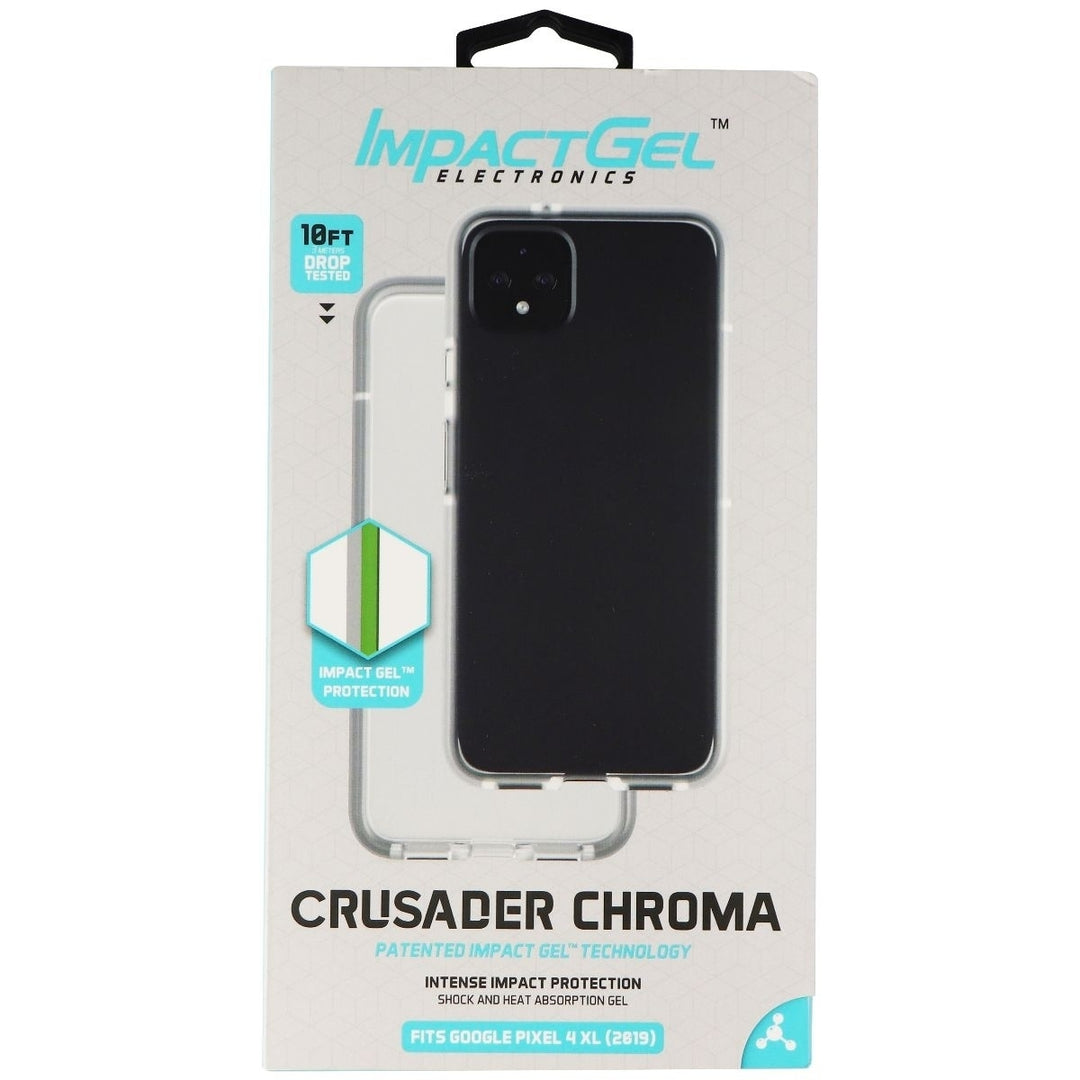 Impact Gel Crusader Chroma Series Hardshell Case for Google Pixel 4 XL - Clear Image 4