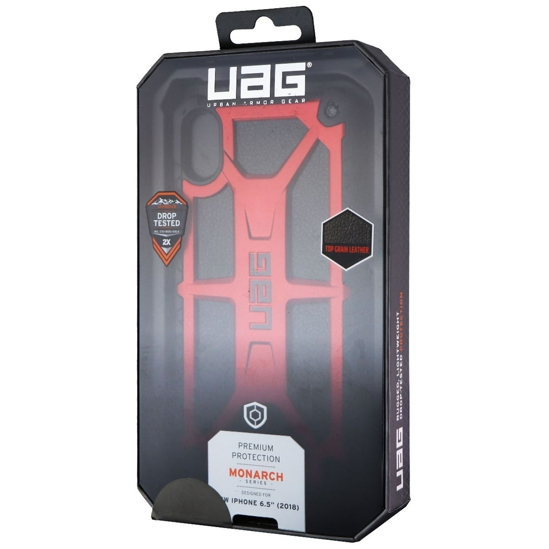 UAG Monarch Series Protective Case Cover for iPhone Xs Max - Crimson Black/Red Image 1