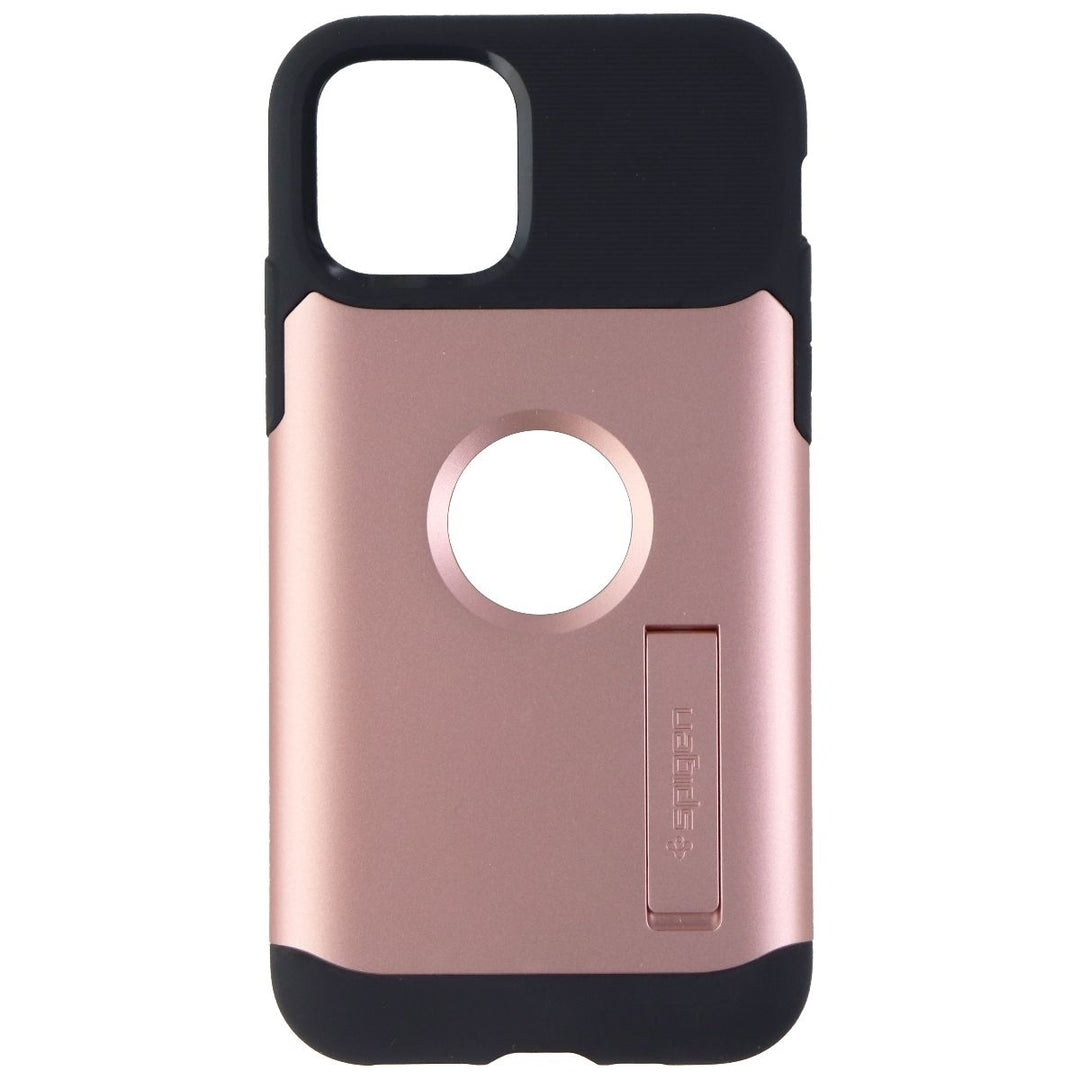 Spigen Slim Armor Series Case for Apple iPhone 11 Pro - Rose Gold/Black Image 2